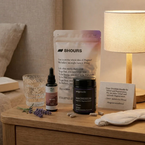 Schlafroutine – Basis Plus | Sleep + Magnesium + Reishi | allseven