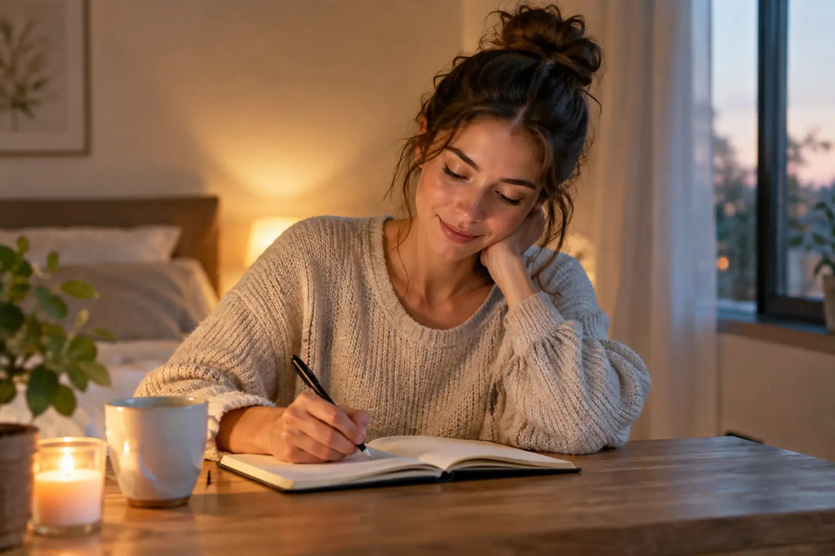 Abendliches Journaling gegen Grübeln wirksam nutzen