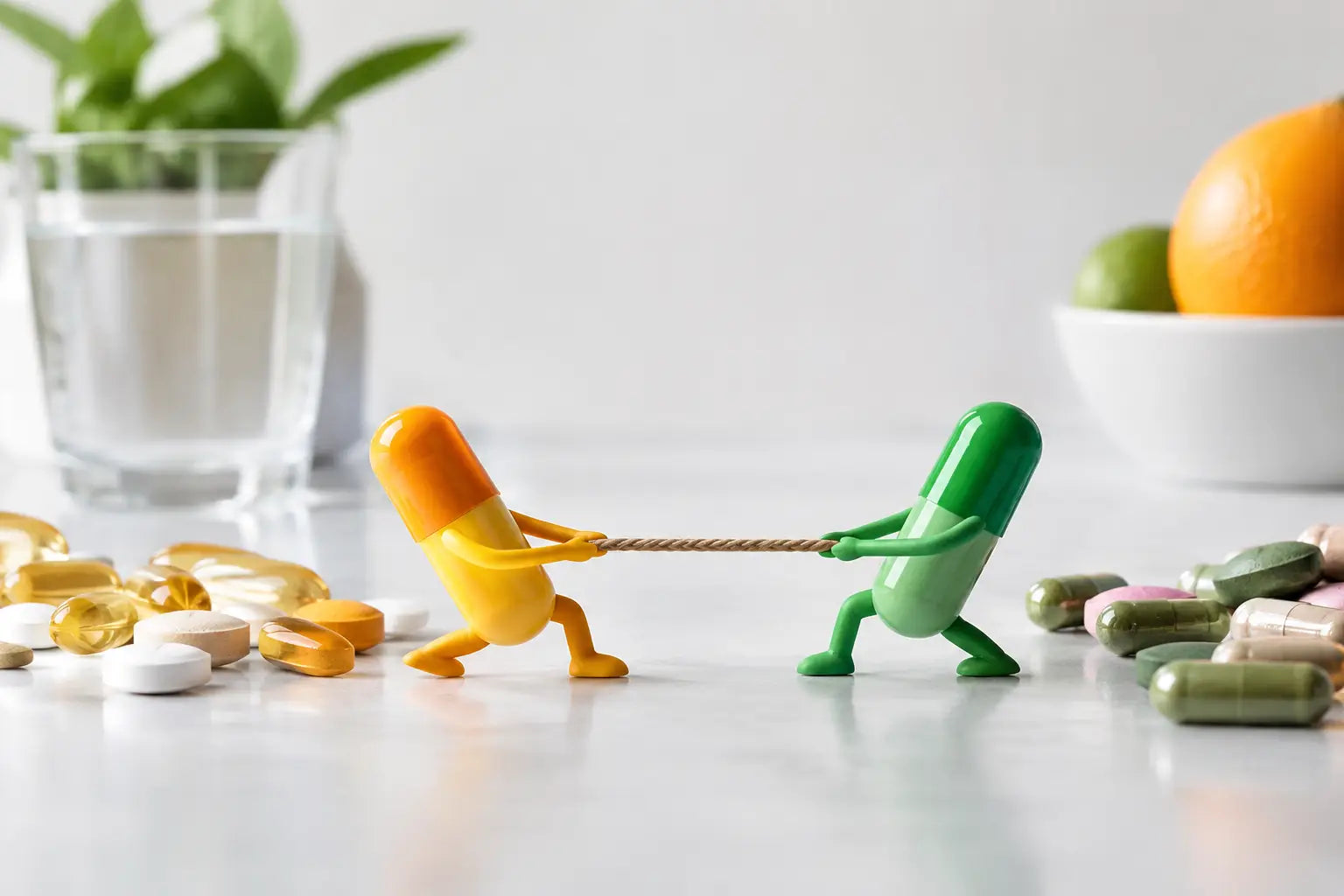 Können Vitamine miteinander konkurrieren?