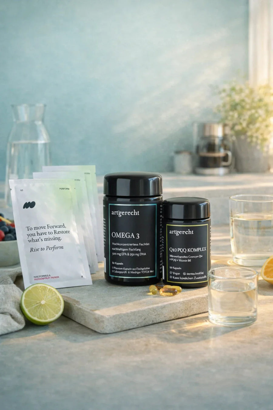 allseven Morgenroutine – Start | Rise + Omega 3 + Q10 PQQ | allseven – Bundles